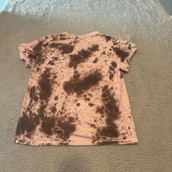 Lululemon Mens Space Tie-Dye T-Shirt size M Short Sleeve Cotton Blend Pink - Picture 2 of 7